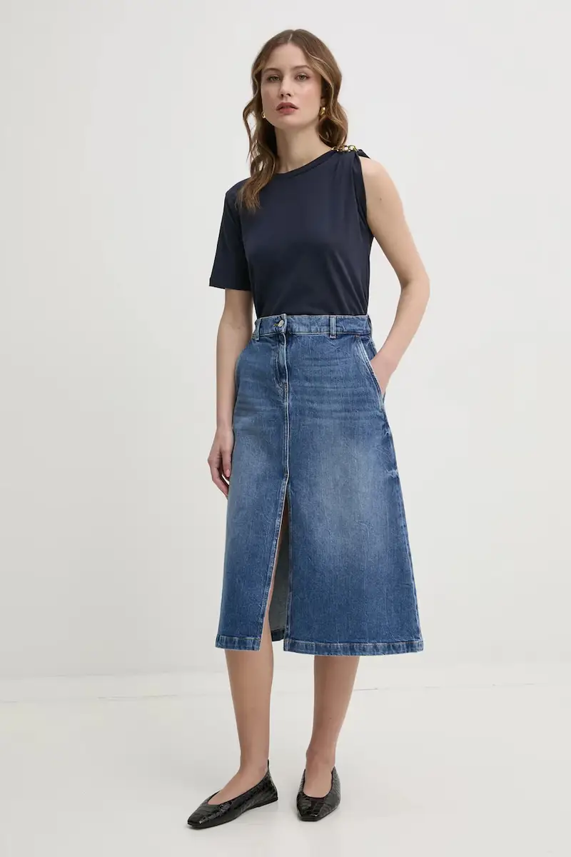 Twinset T-shirt Donna Blu 3245963 miniatura 2