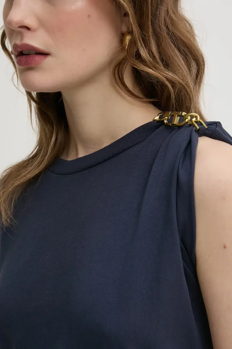 Twinset T-shirt Donna Blu 3245963 miniatura 4