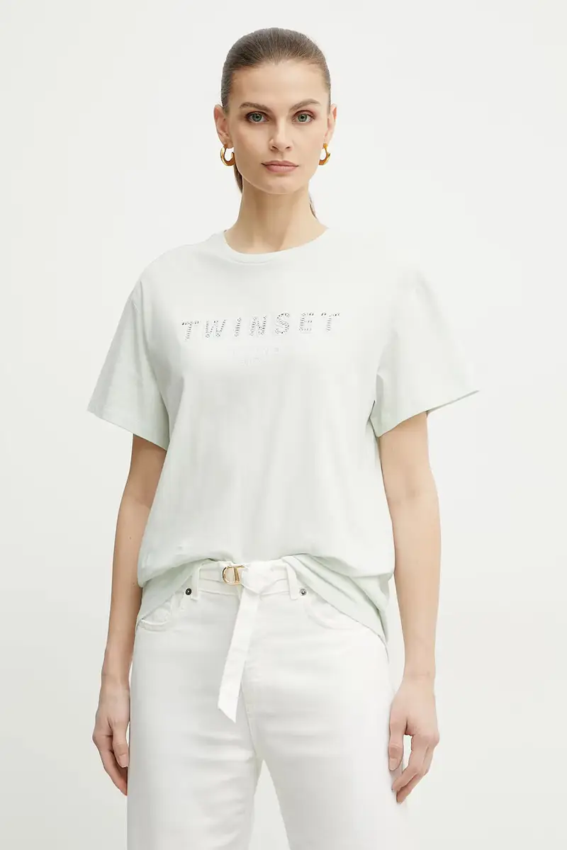 Twinset T-shirt Donna Verde 3349757