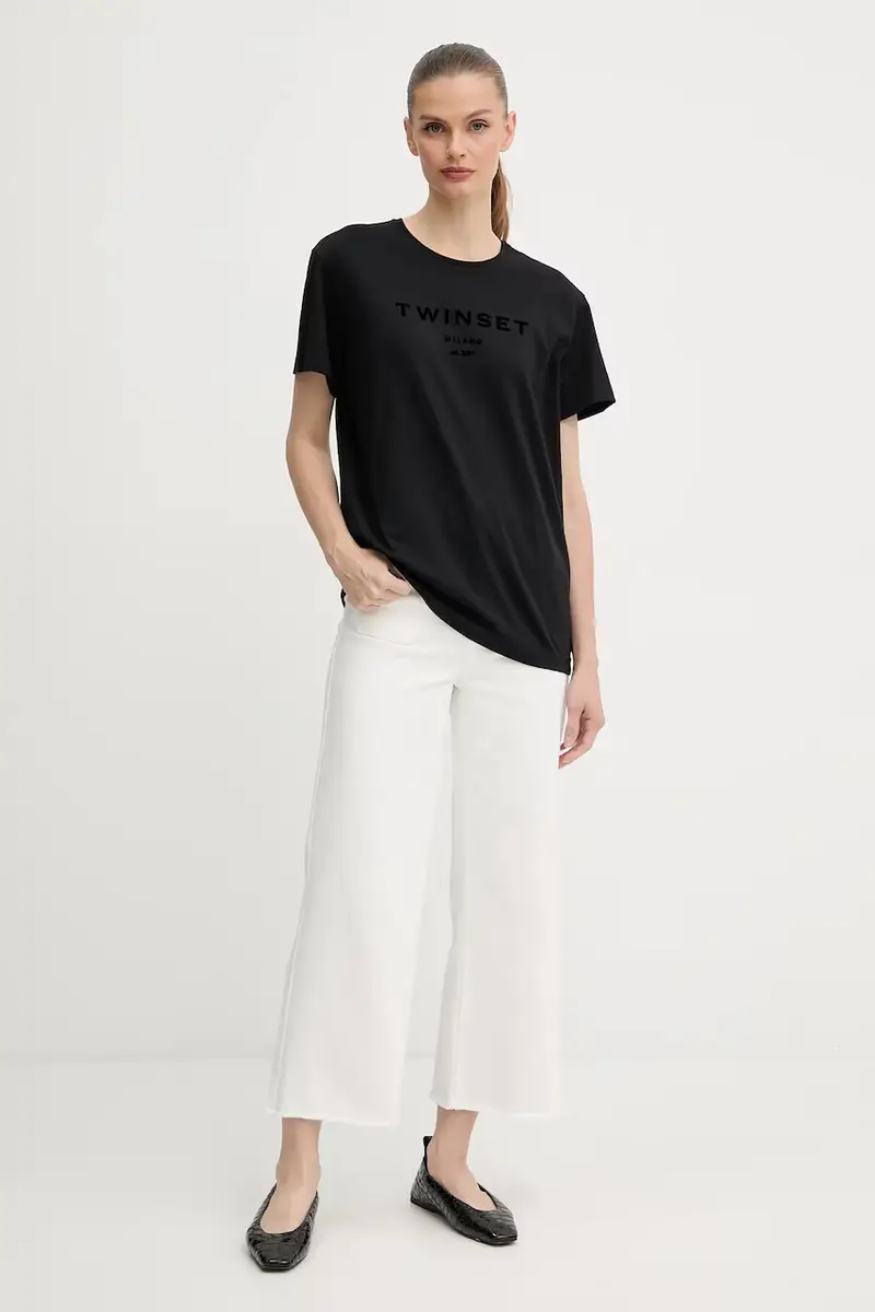 Twinset T-shirt Nero 4216122 miniatura 2