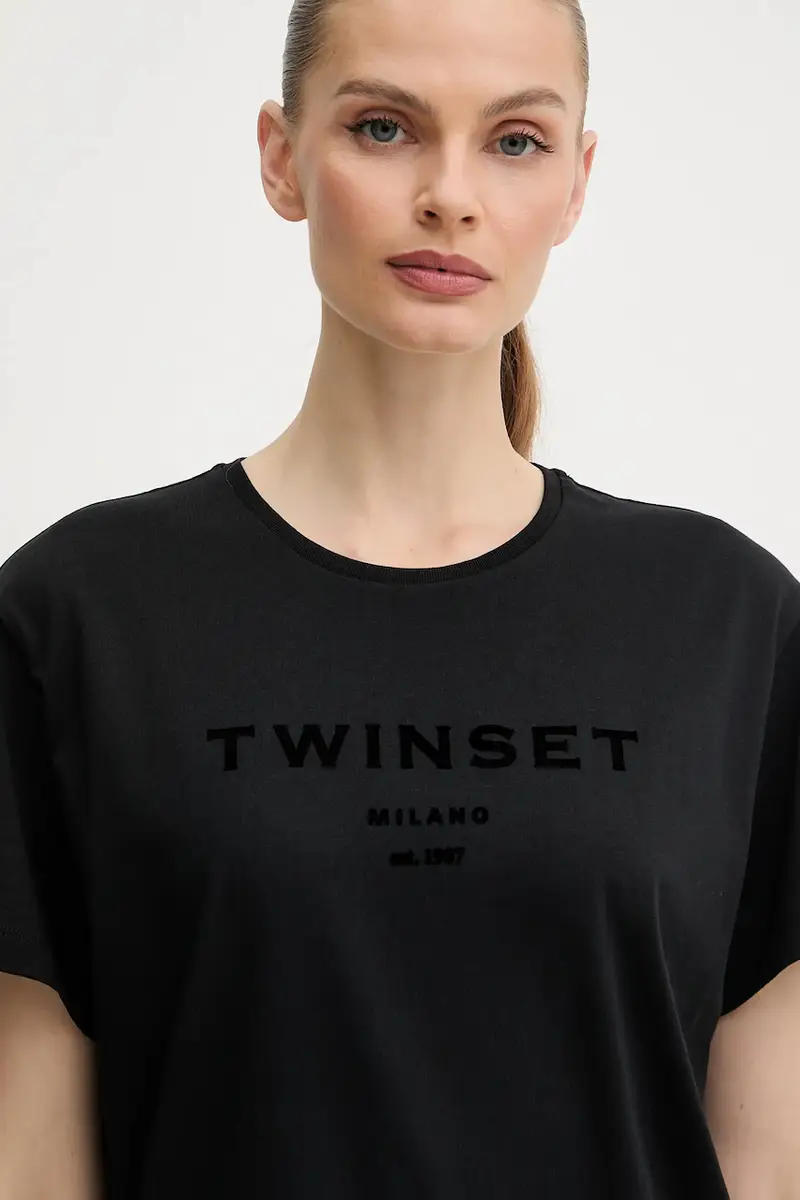 Twinset T-shirt Nero 4216122 miniatura 4