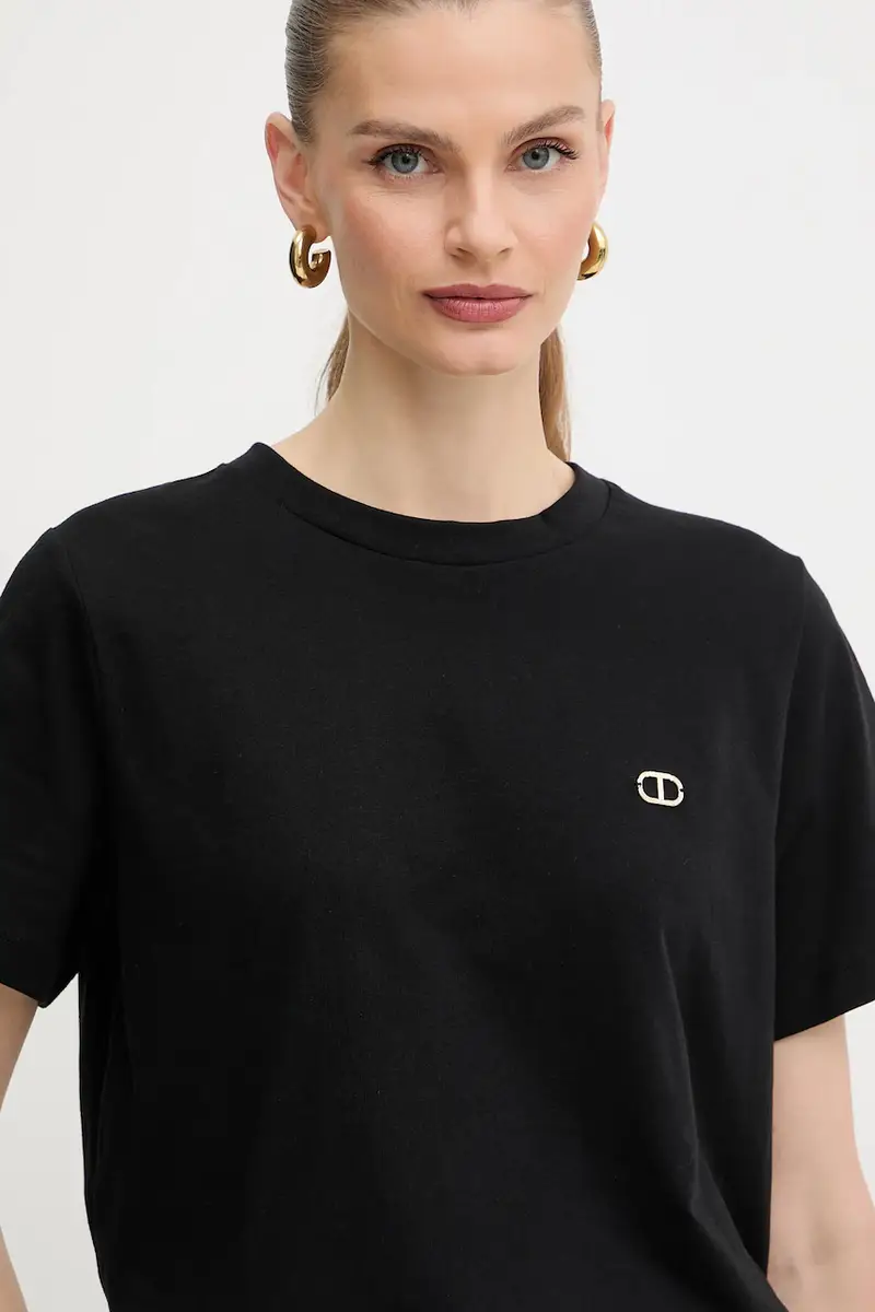 Twinset T-shirt Nero 4216128 miniatura 4