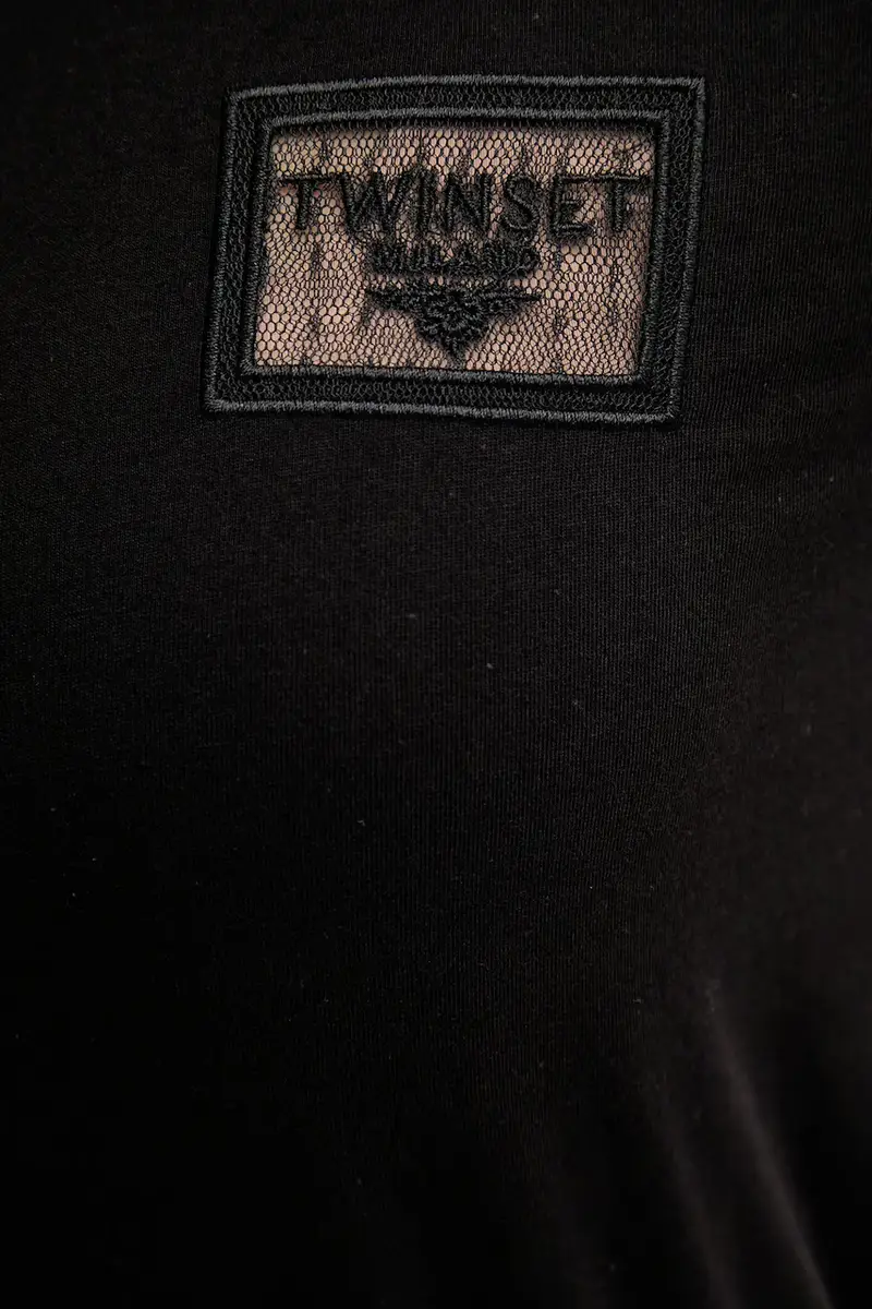Twinset T-shirt Nero 4216137 miniatura 5