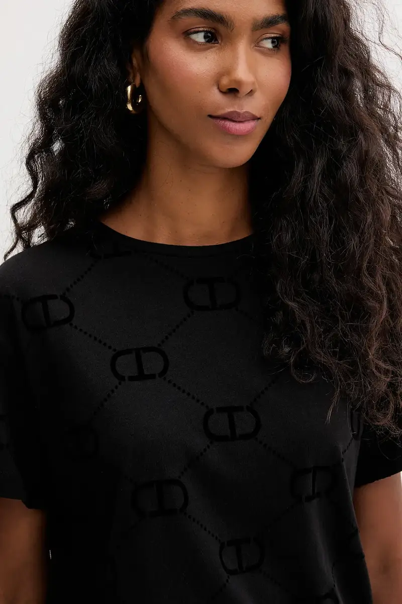 Twinset T-shirt Nero 4216138 miniatura 4