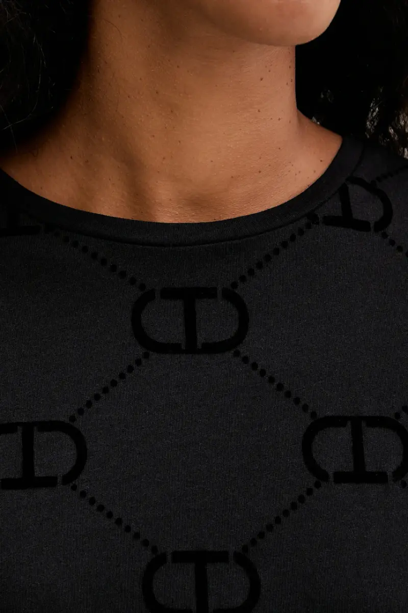 Twinset T-shirt Nero 4216138 miniatura 5