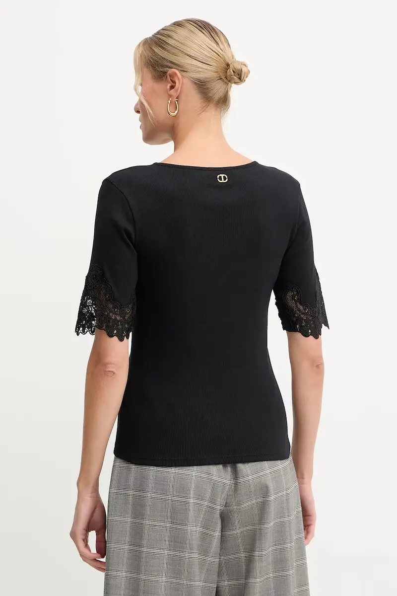 Twinset T-shirt Nero 4216171 miniatura 3