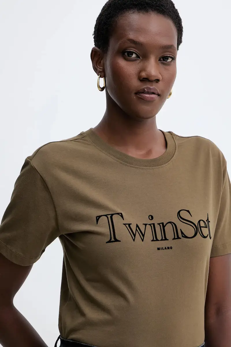 Twinset T-shirt Verde 4216342 miniatura 4