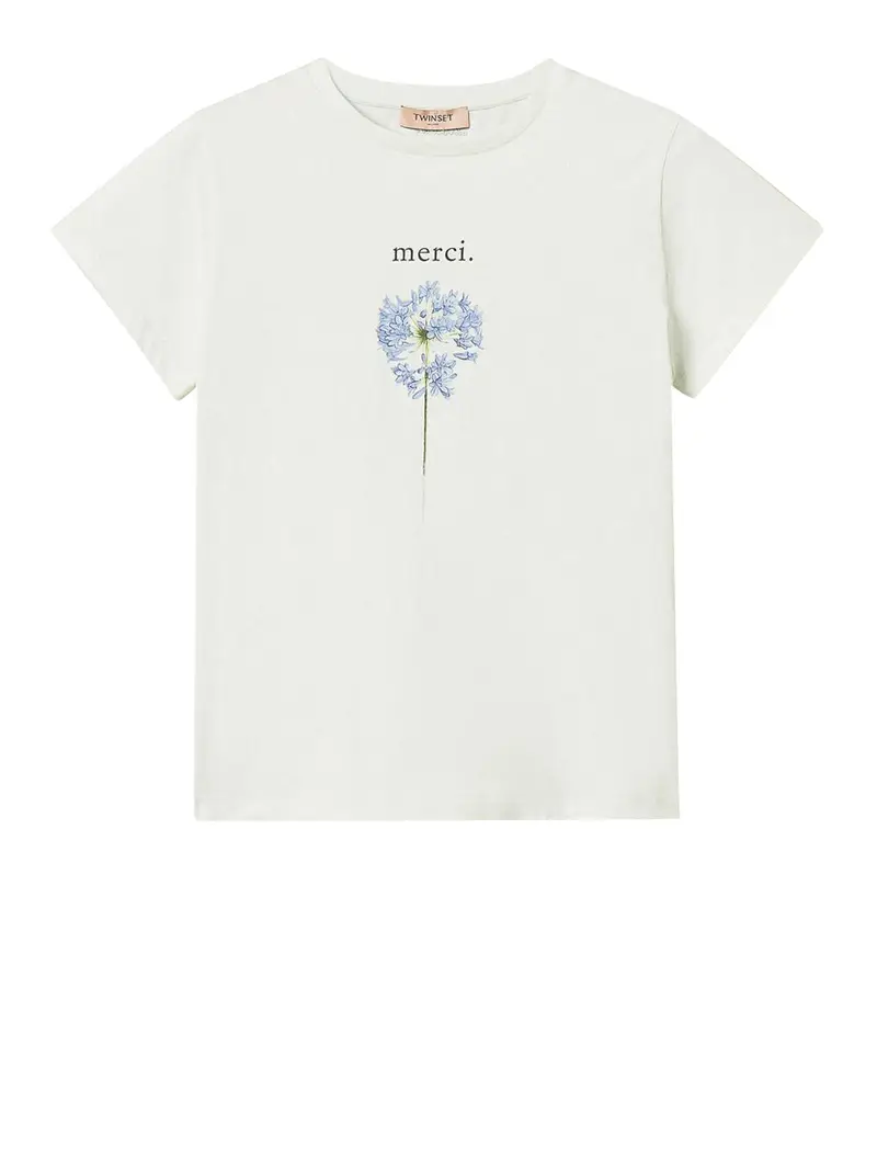 t-shirt twin set da donna - bianco