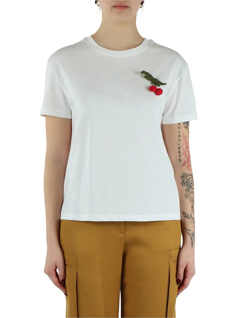 t-shirt twin set da donna - bianco