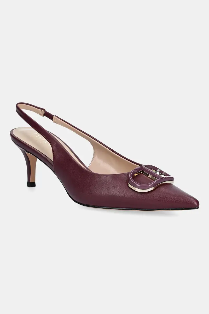 tacchi in pelle colore granata 252TCP030