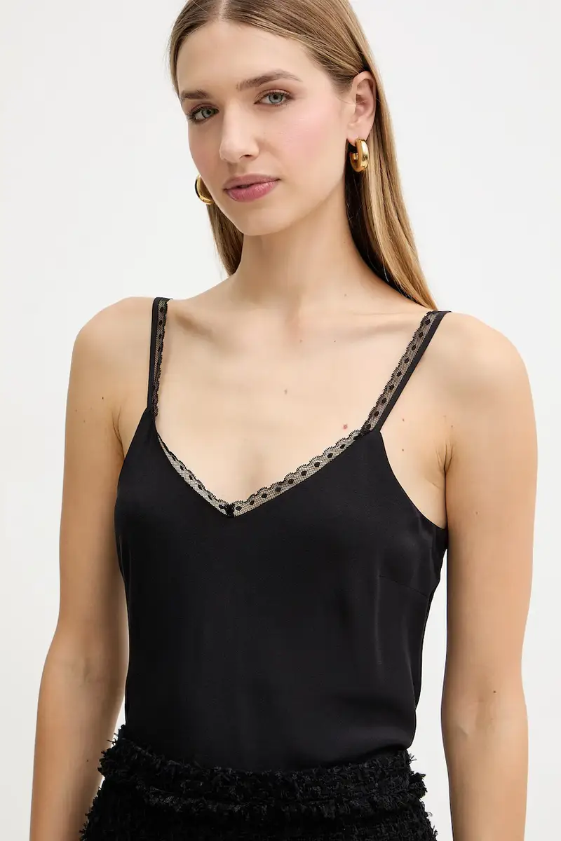 top con seta Nero miniatura 4