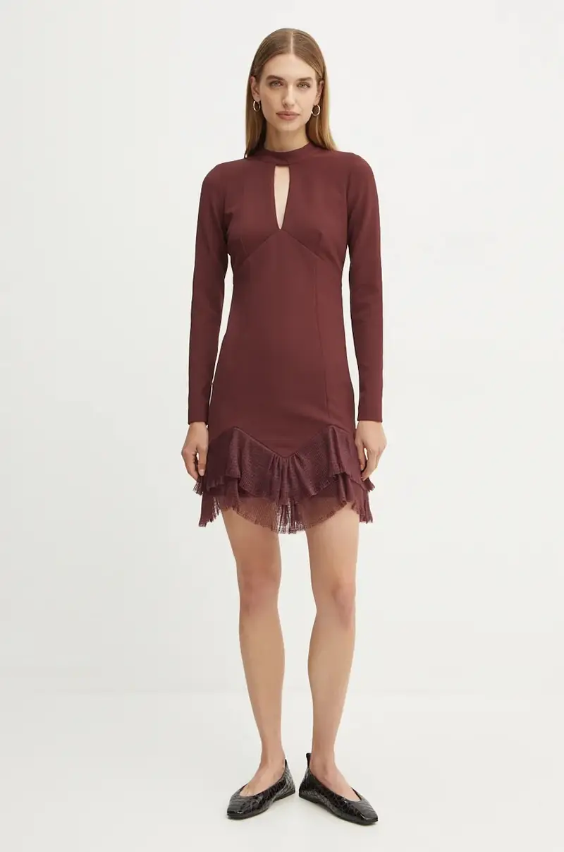 vestito colore granata 242TT2302