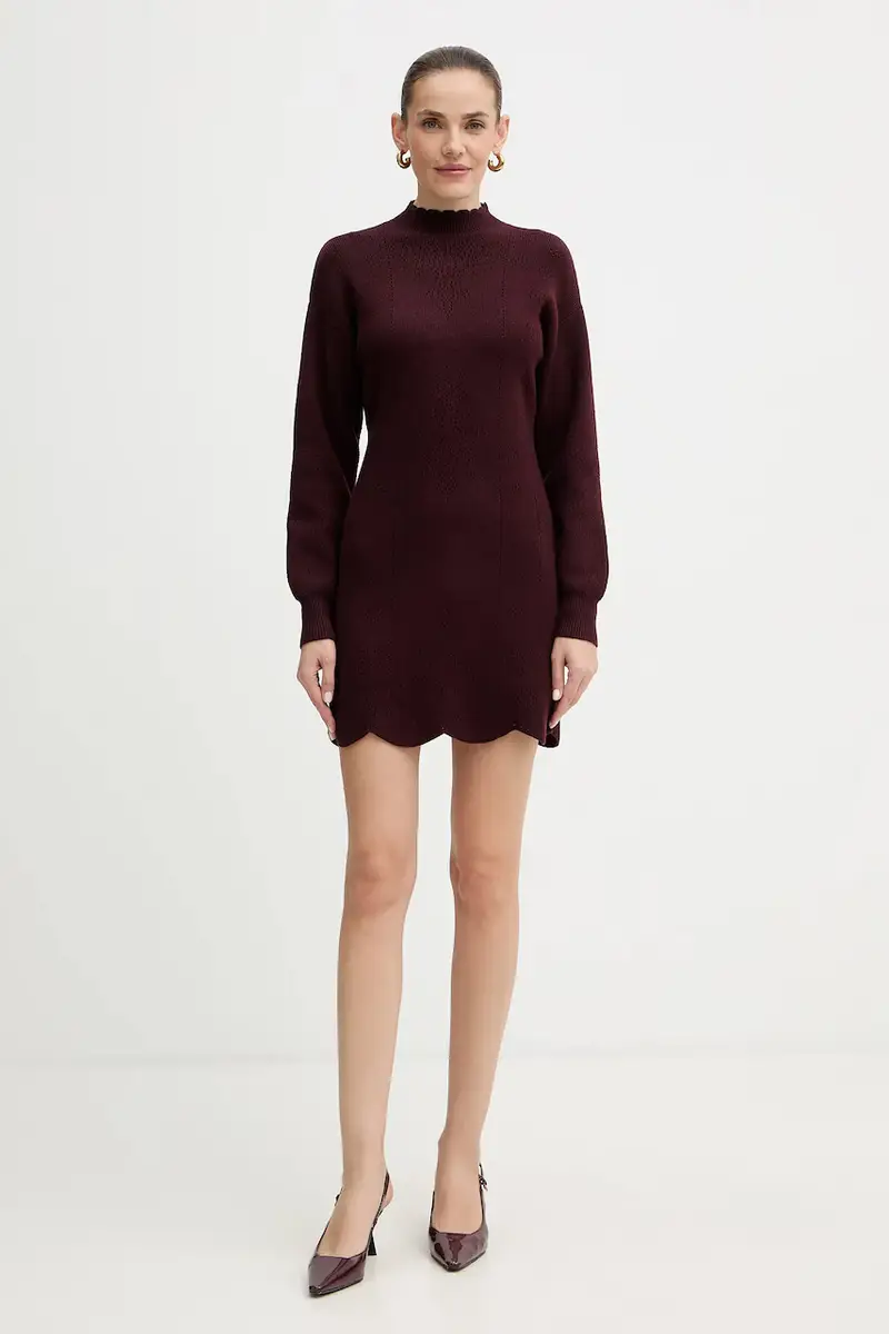 vestito con lana Granata miniatura 2