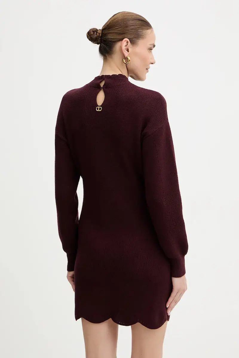 vestito con lana Granata miniatura 3