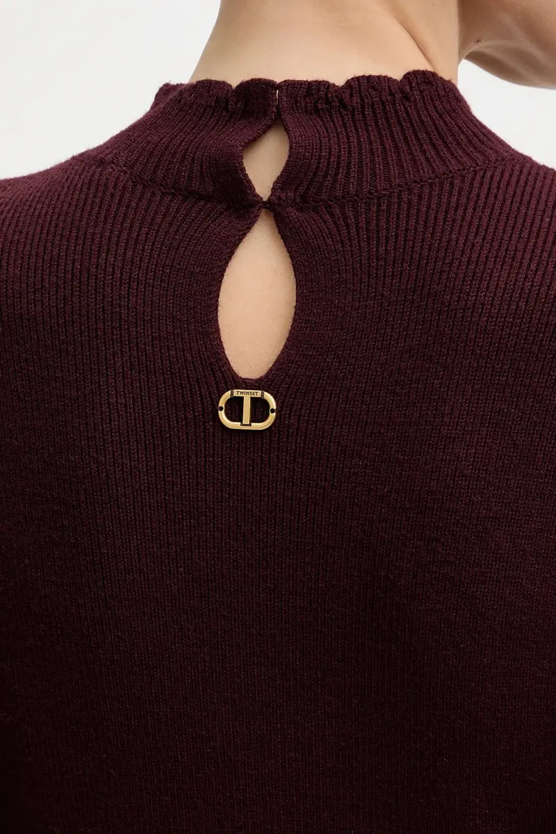 vestito con lana Granata miniatura 5