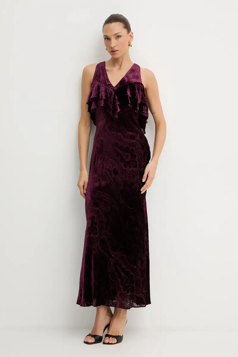 vestito con seta Violetto miniatura 2