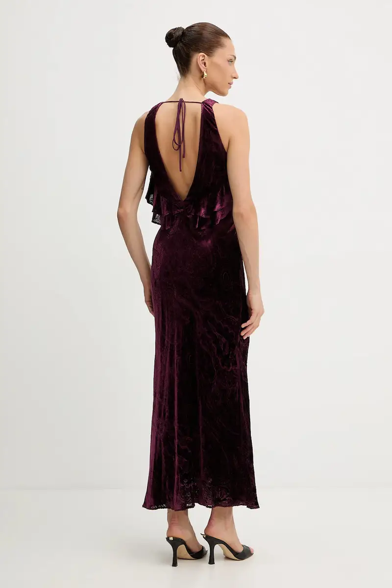 vestito con seta Violetto miniatura 3