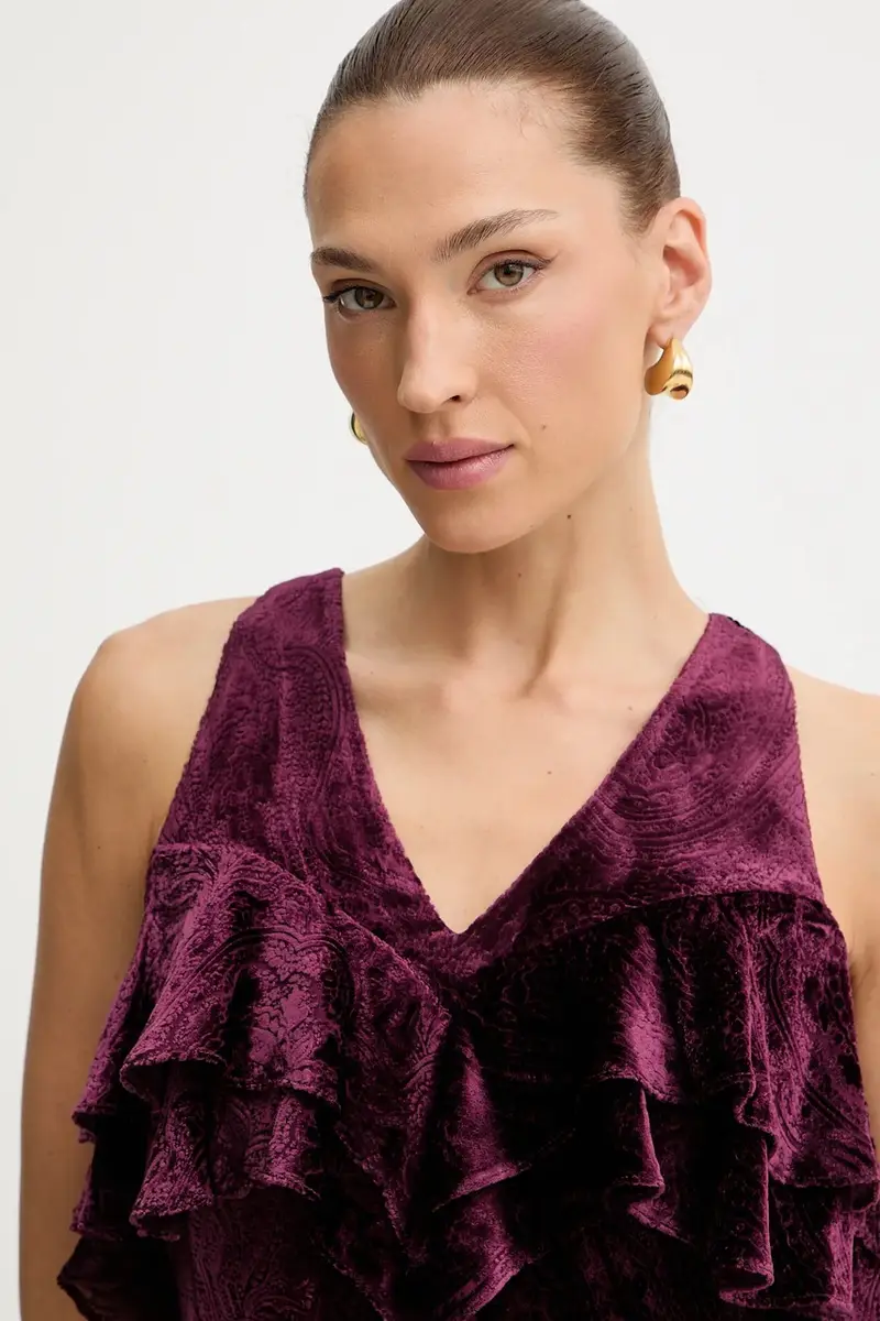 vestito con seta Violetto miniatura 4