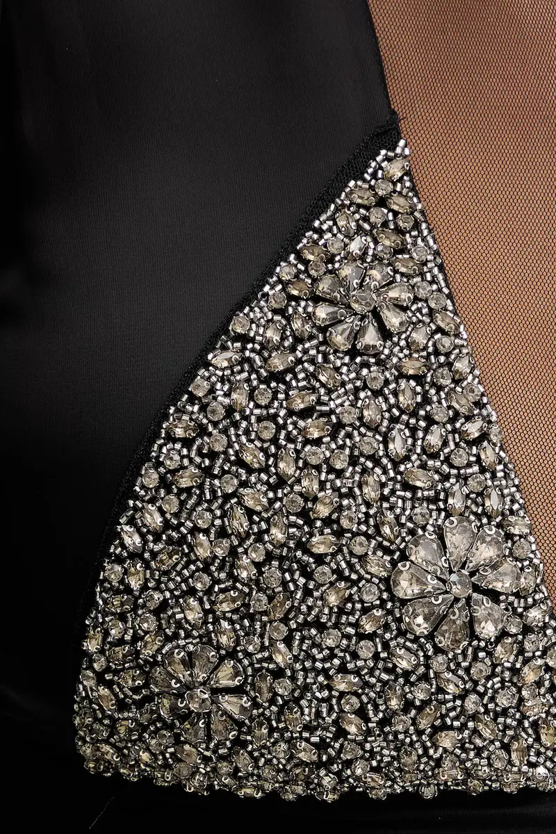 vestito di viscosa Nero miniatura 5