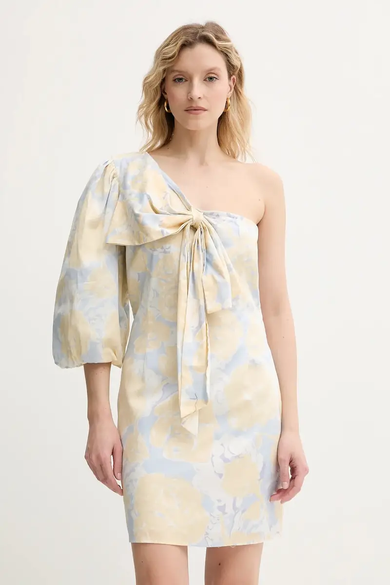 vestito in cotone colore blu 251AX2034