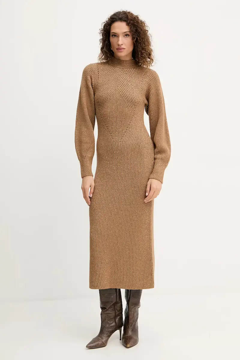 vestito in lana Marrone