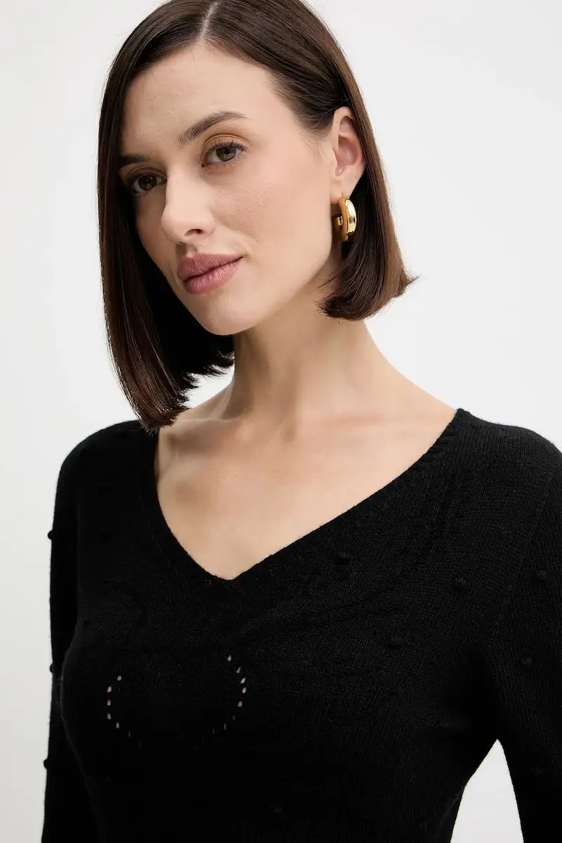 vestito in lana Nero miniatura 4