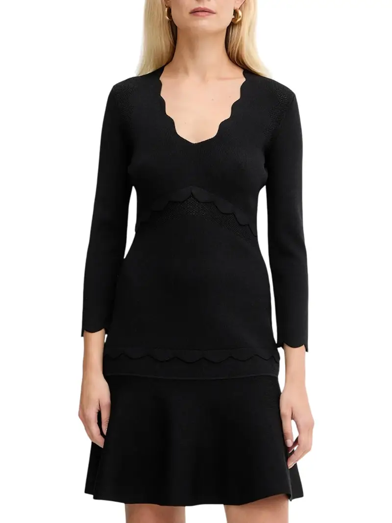 vestito mini twin set da donna - nero