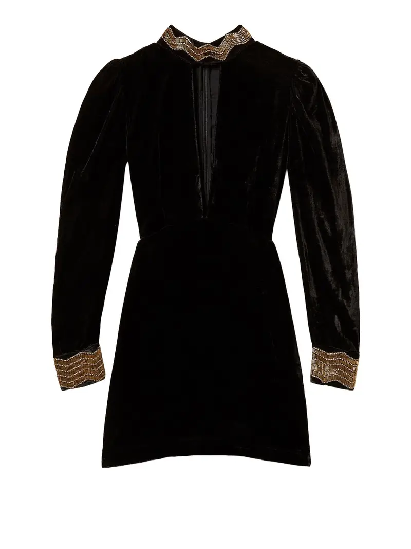 vestito mini twin set da donna - nero