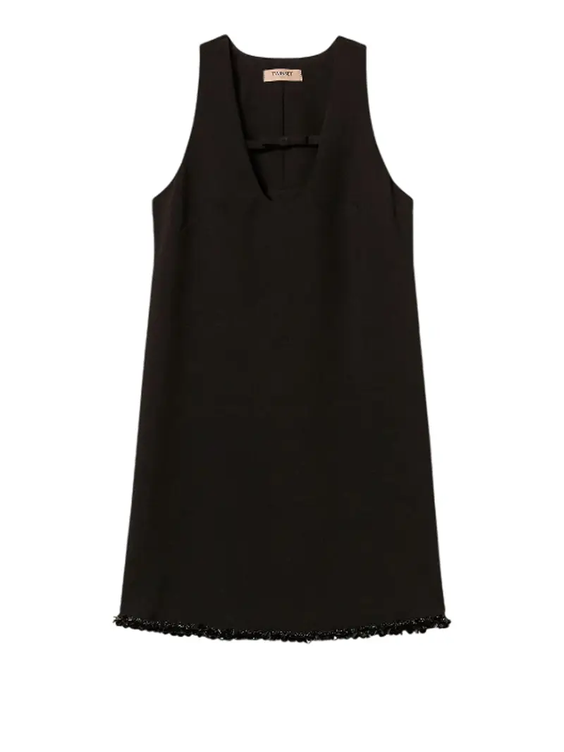 vestito mini twin set da donna - nero