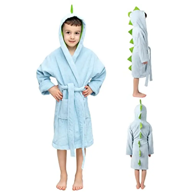 Twinzen - Accappatoio Bambini - Ragazza e Ragazzo - 100% Cotone Oeko-Tex® - 11