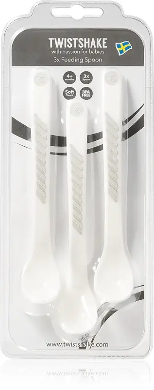cucchiaino bianco 4 mesi+ 3 pezzi
