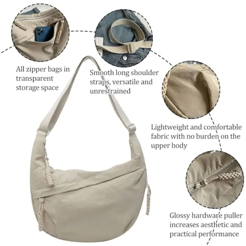 TYXHXTF Marsupio Donna Beige 1985691 miniatura 3