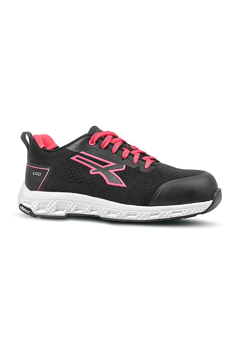 Scarpe antinfortunistiche nere rosa U-Knit U Power Maya S1PS HI HRO FO SR [NERO miniatura 2