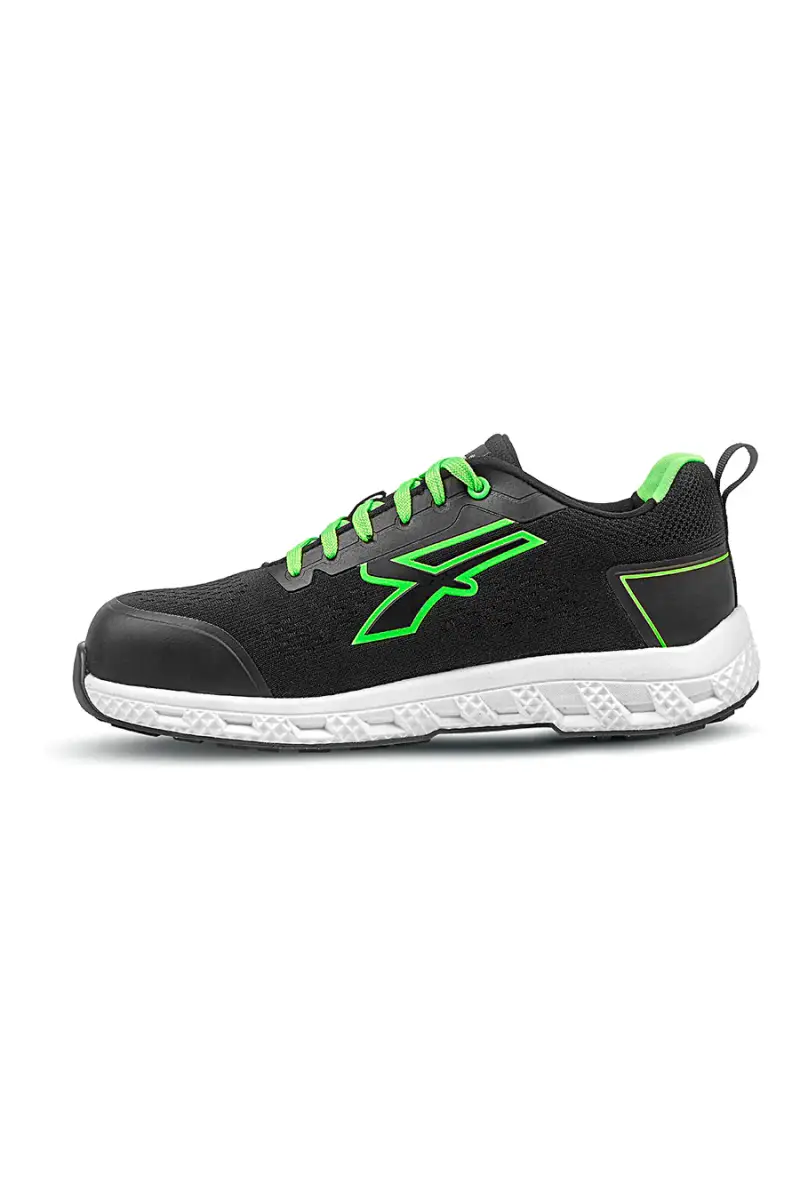 Scarpe antinfortunistiche nere verde U-Knit U.Power Aton S1PS HI HRO FO SR [NERO miniatura 3