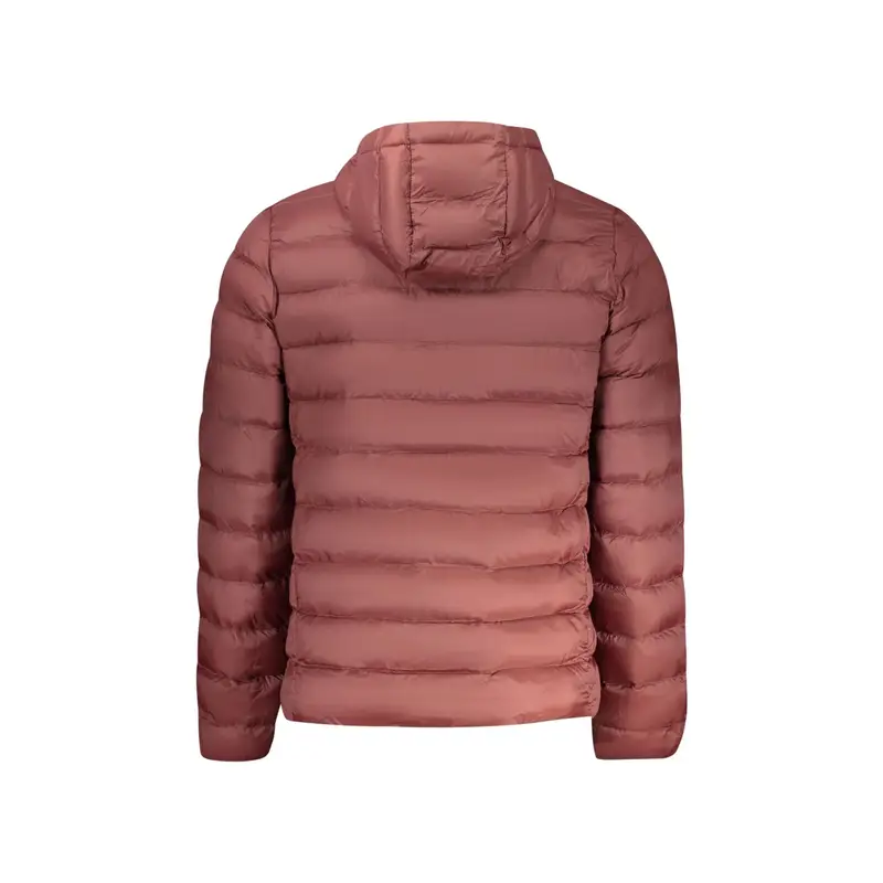 Giubbotto Uomo Rosso Cappuccio 100 Gr Leggero Logo miniatura 2