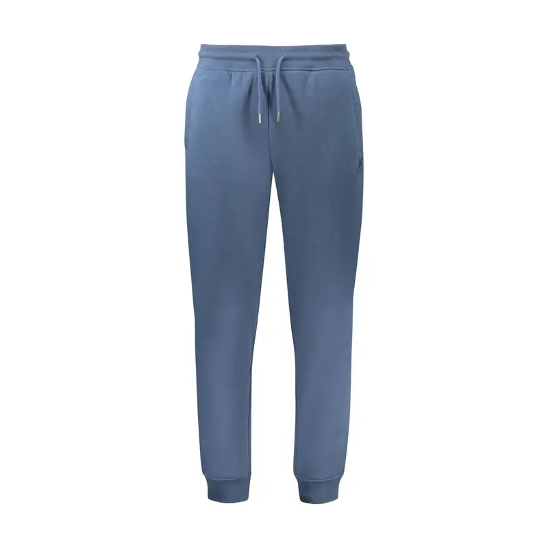 Pantalone Tuta Uomo Blu Felpato Elastico Stampa Logo