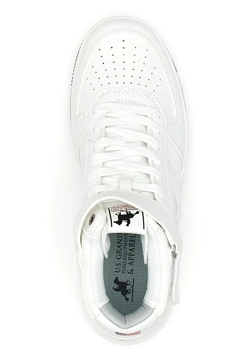 Sneakers Bianche U S Grand Polo Kevin Mid [BIANCO] miniatura 3