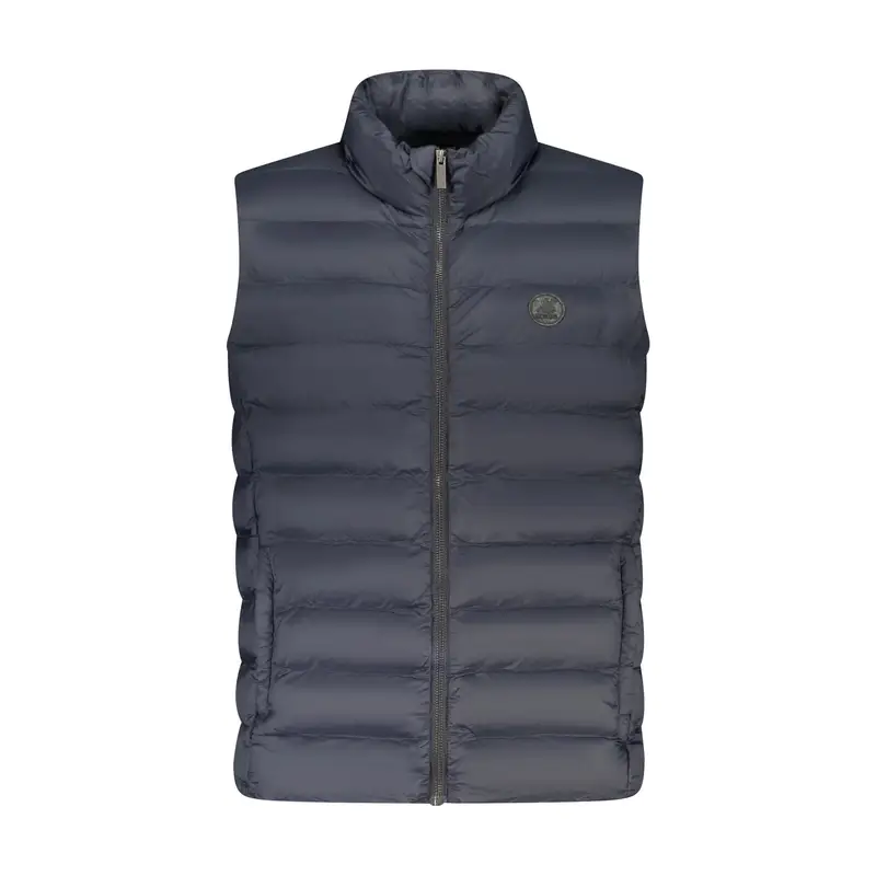 Smanicato Uomo Blu 100 Gr Leggero Zip Logo