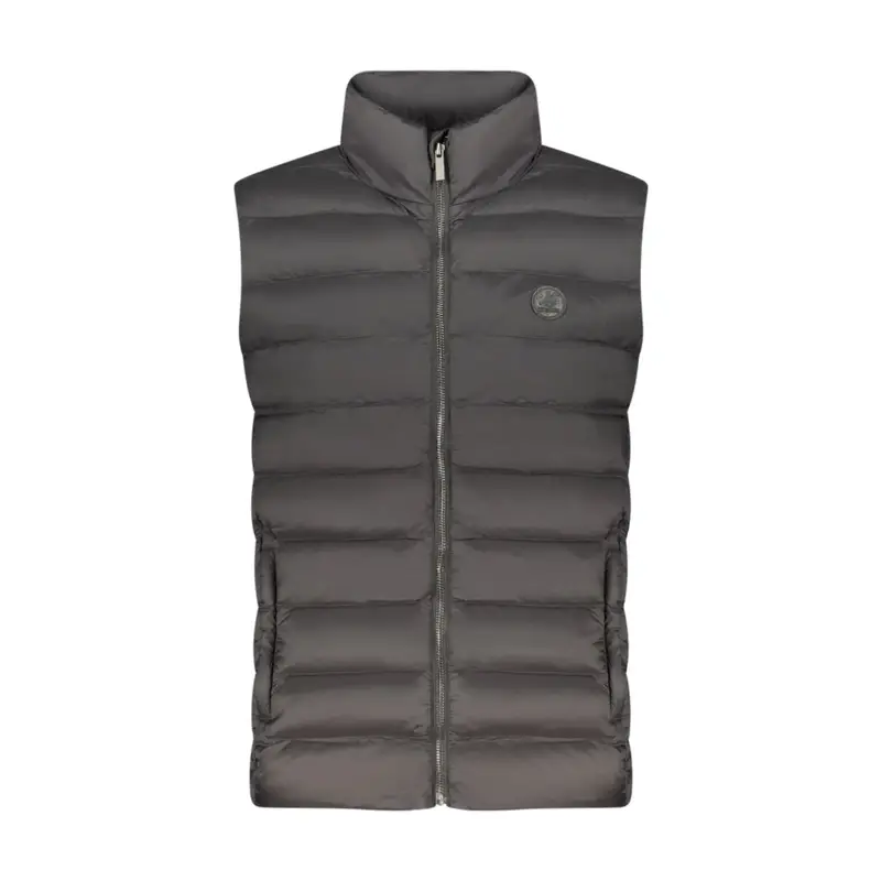 Smanicato Uomo Nero 100 Gr Leggero Zip Logo