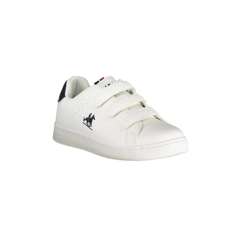 Sneakers Uomo Bianche Strap Dettagli a Contrasto Bianco miniatura 2