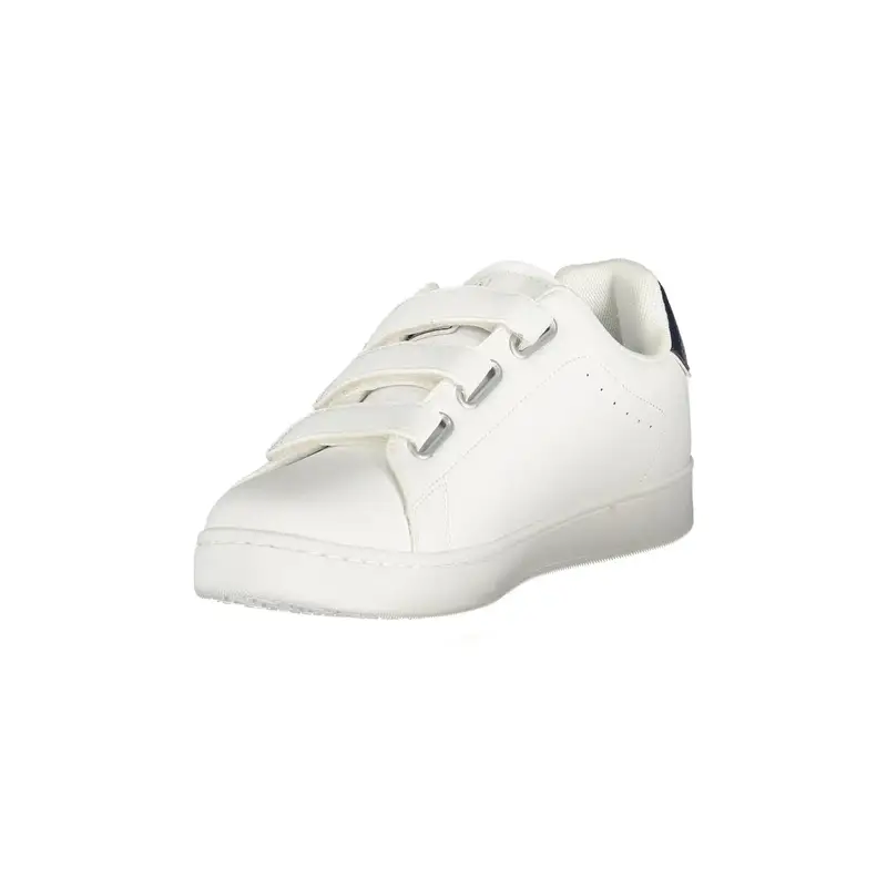 Sneakers Uomo Bianche Strap Dettagli a Contrasto Bianco miniatura 3