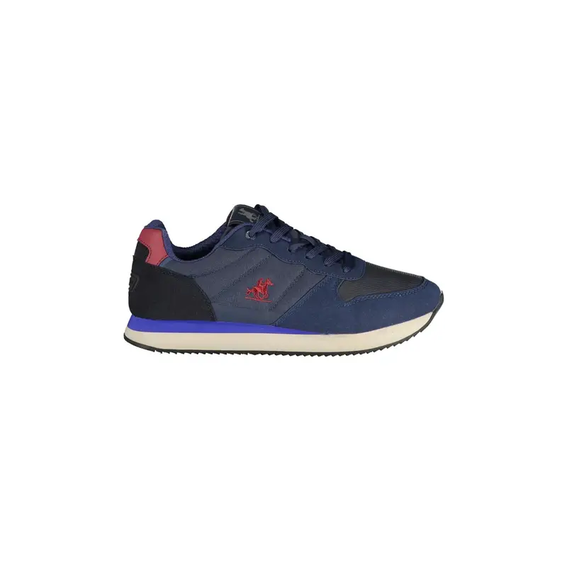 Sneakers Uomo Blu Ricamo