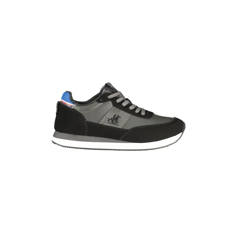 Sneakers Uomo Nere Ricamo Nero