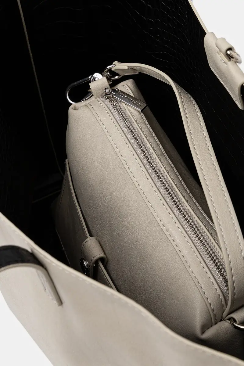 borsa bilaterale Axtell Reversible colore grigio BIU4A8905WVP miniatura 5