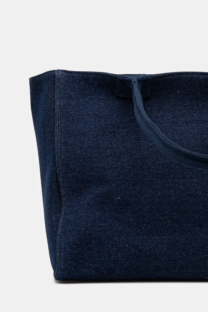 borsa in cotone Pool colore blu navy BEU2P8697WCO miniatura 3