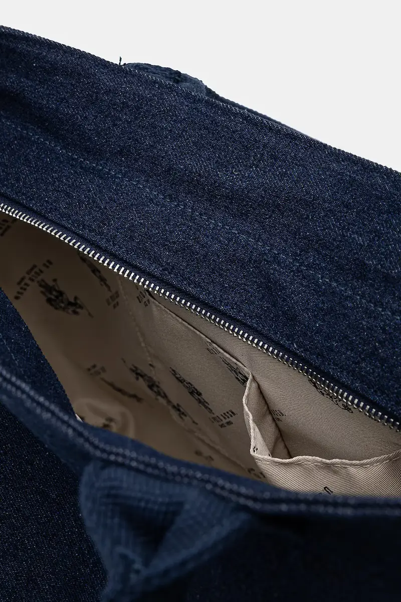 borsa in cotone Pool colore blu navy BEU2P8697WCO miniatura 5