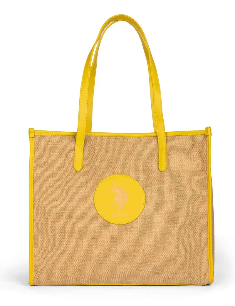 Borse donna Beach in rafia con riporti gialli Donna BEUA76463WJ U713