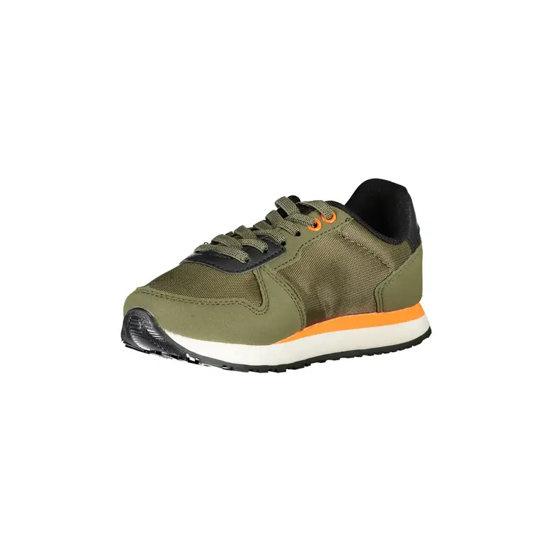 Calzatura Sportiva Bambino Verde con Dettagli a Contrasto e Logo miniatura 2