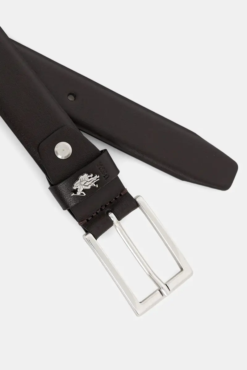 cintura in pelle Hitchcock uomo colore nero AIUH32375MHN Marrone miniatura 2