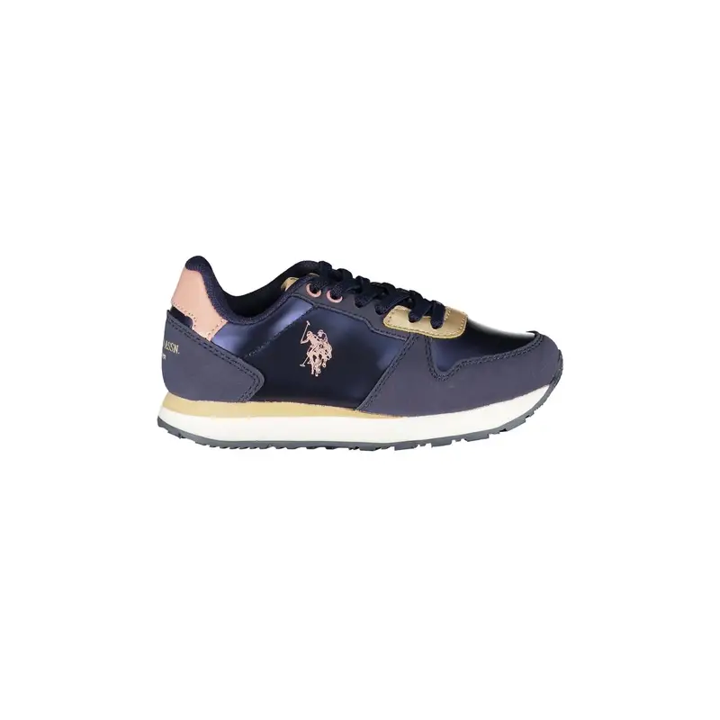. Scarpe Sneakers Bambina Blu con Dettagli a Contrasto
